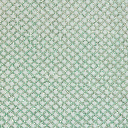 Guipure Lace with Glitter - Water Green Diamonds