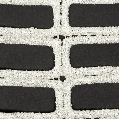 Guipure Lace with Glitter - Off-White Gradient Rectangles Full