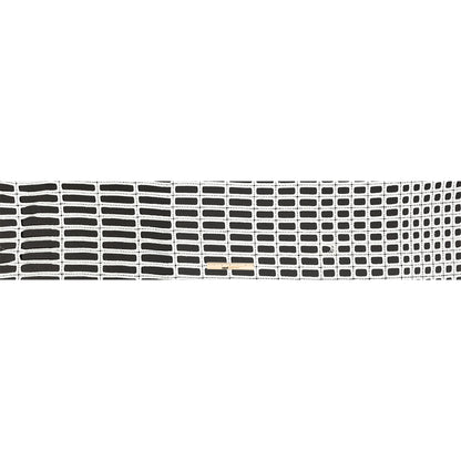 Guipure Lace with Glitter - White Gradient Rectangles Folded