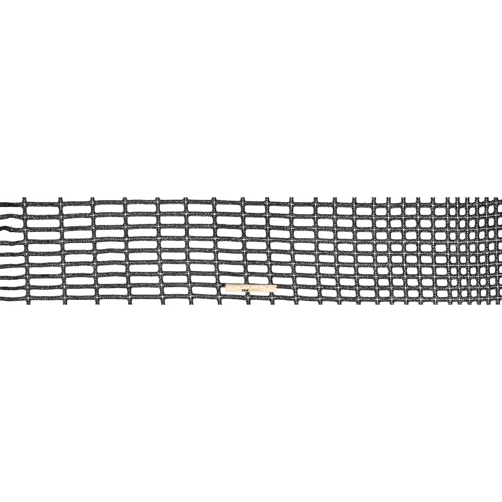 Guipure Lace with Glitter - Black Gradient Rectangles Folded