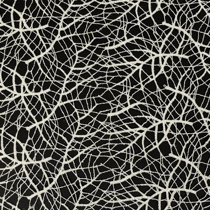 Guipure Lace with Silver Glitter Topcoat - Off-White Thin Webbing