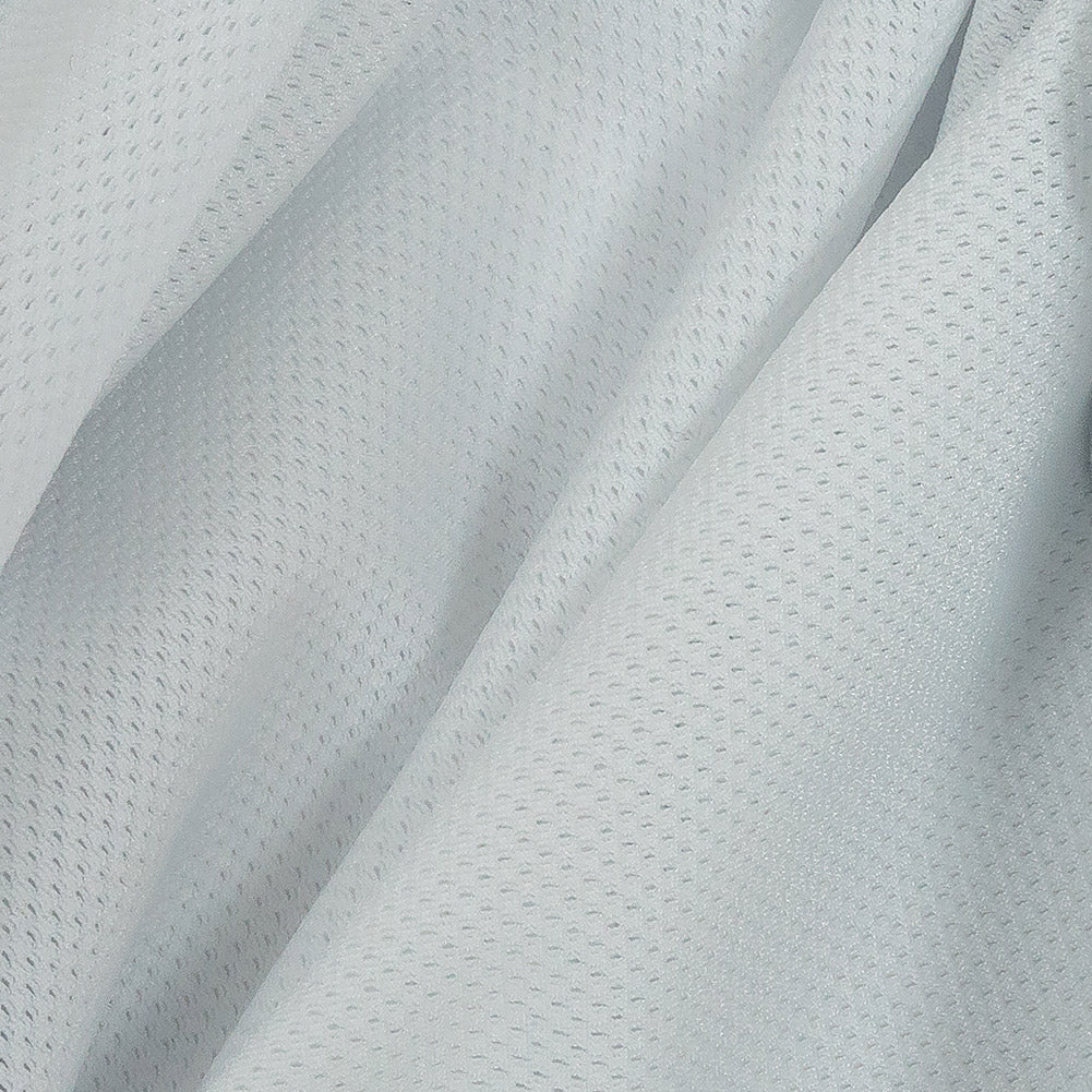 White Stretch Polyester Mesh Detail