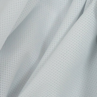 White Stretch Polyester Mesh Detail