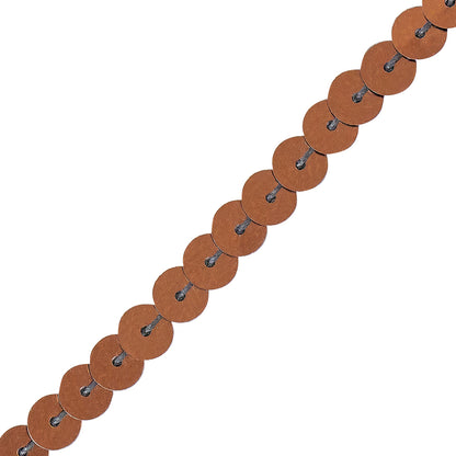 6mm Rust Flat Sequins Trim Detail