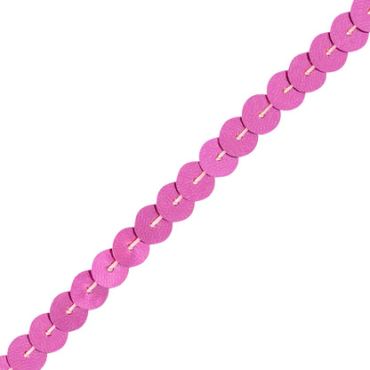 6mm Reflective Pink Sequins Trim Detail