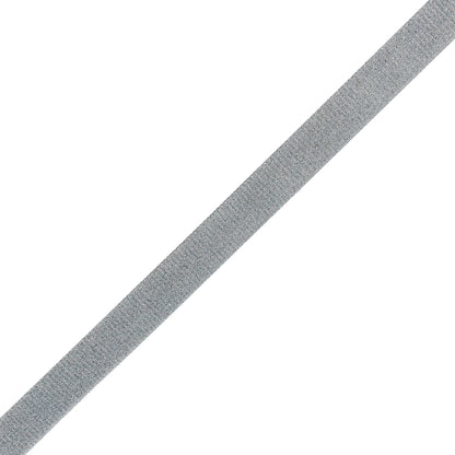Gray and Silver Glitter Velvet Ribbon - 0.75"