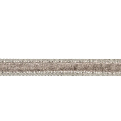 Gray Violet Double-Faced Velvet Ribbon with a Gray Satin Border - 0.375" Detail