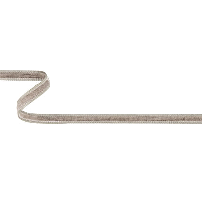 Gray Violet Double-Faced Velvet Ribbon with a Gray Satin Border - 0.375"