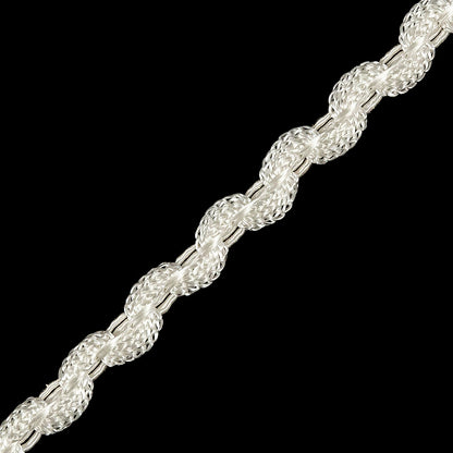 Lustrous Ivory Gimp Braided Cording - 0.375" Detail