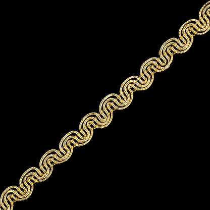 Gold Metallic Gimp Braided Cording - 0.3" Detail