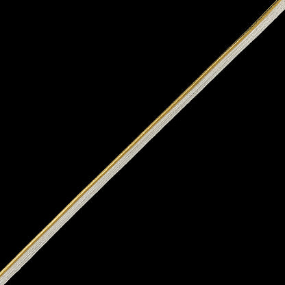Metallic Gold Cord with Lustrous White Lip - 0.3"