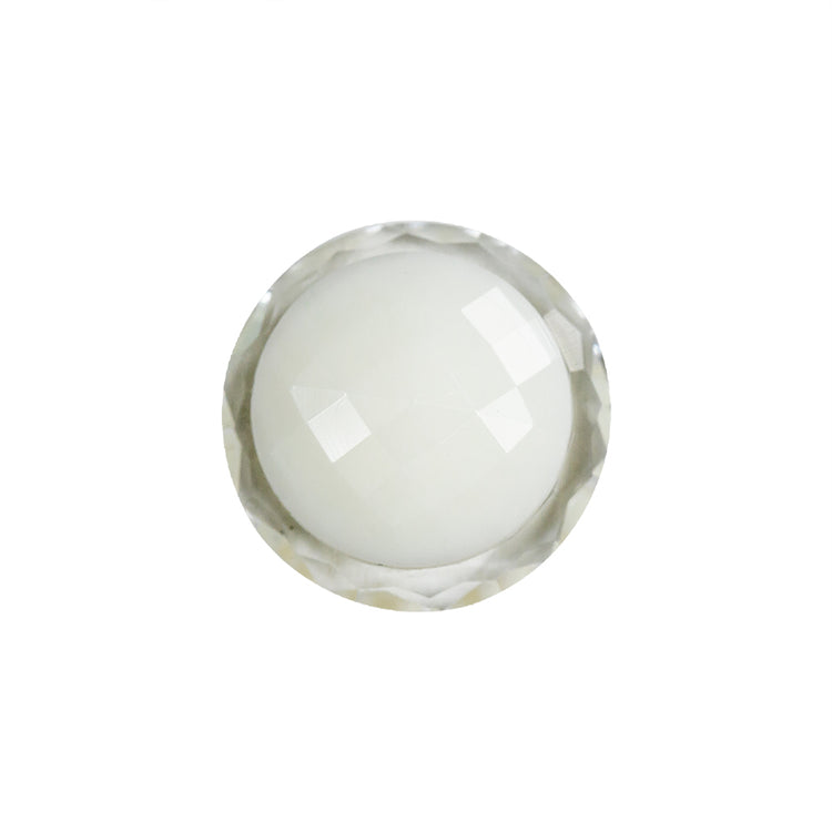 template--25130090922057__main-Italian White and Transparent Faceted Shank Back Button - 30L/19mm