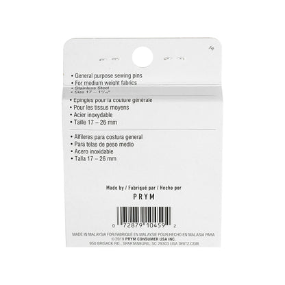 Dritz Color Ball Pins 100 Ct - 1 1/16 Inch Folded