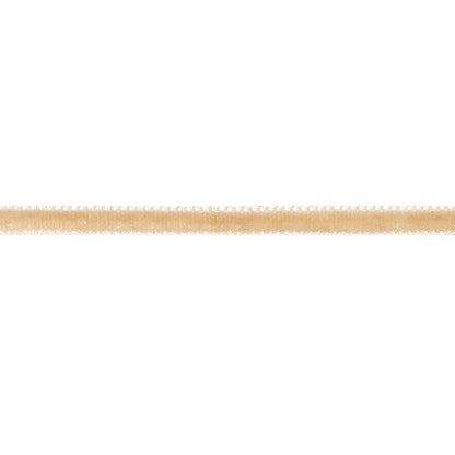 Roasted Almond Single Face Velvet Ribbon - 0.125" Detail