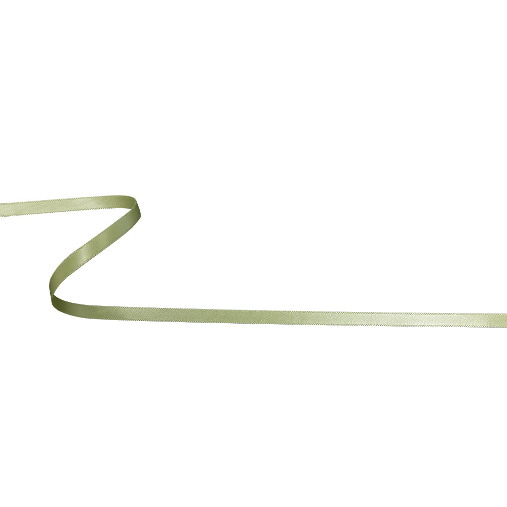 Lime Cream Single Face Satin Ribbon - 0.25"