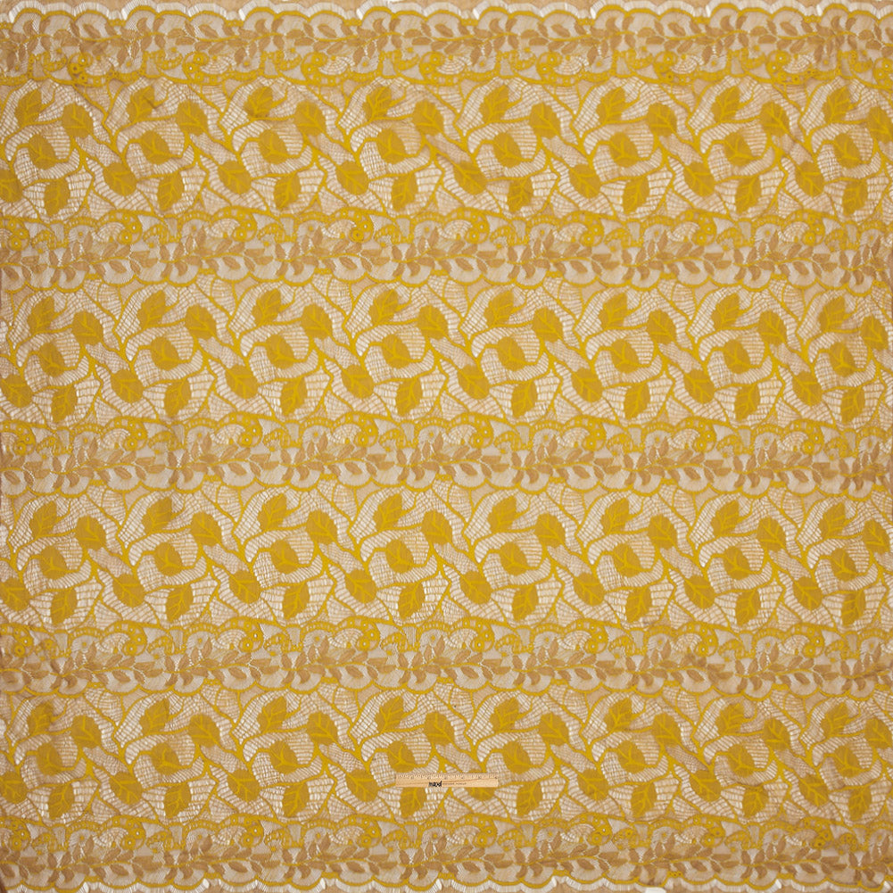 Lace Panel - Yellow and Brown Foliage Full