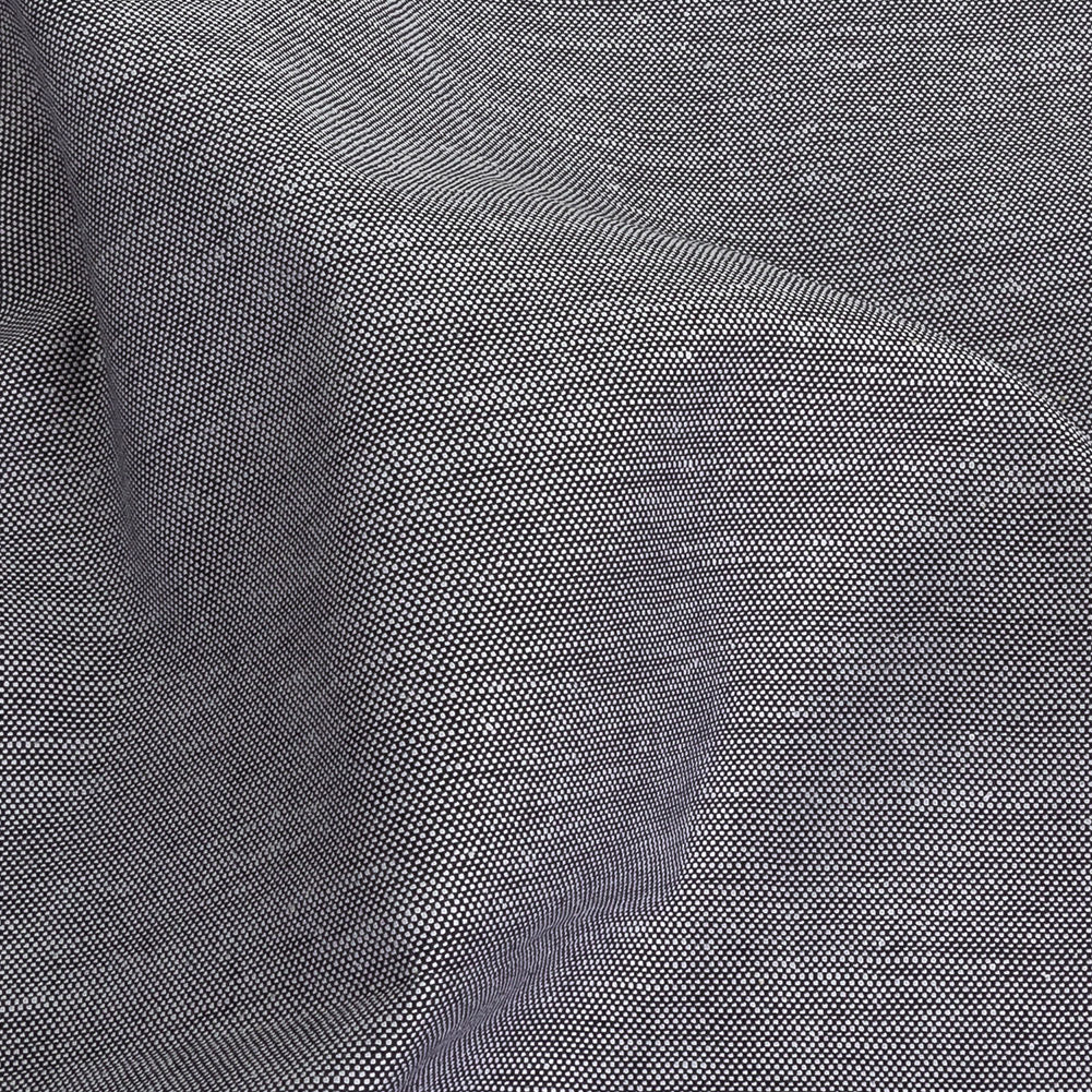 Stretch Mercerized Organic Cotton Oxford - Black - Paraty Collection Detail