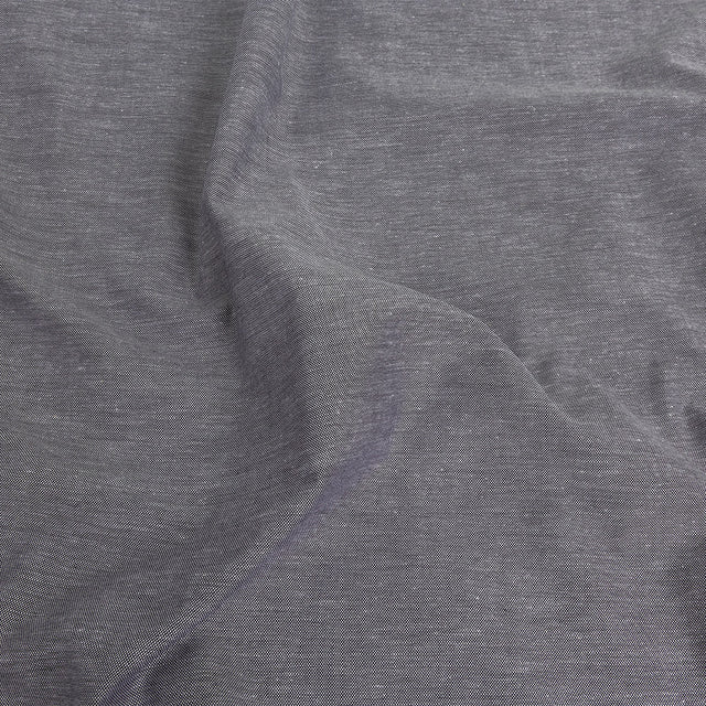 Stretch Mercerized Organic Cotton Oxford - Black - Paraty Collection
