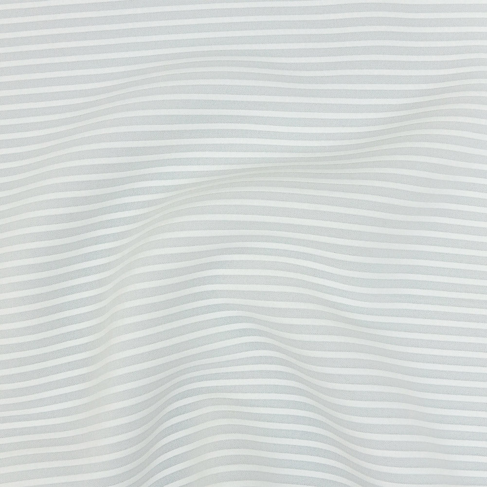 Star White and Cannoli Cream Tonal Stripes Stretch Neoprene