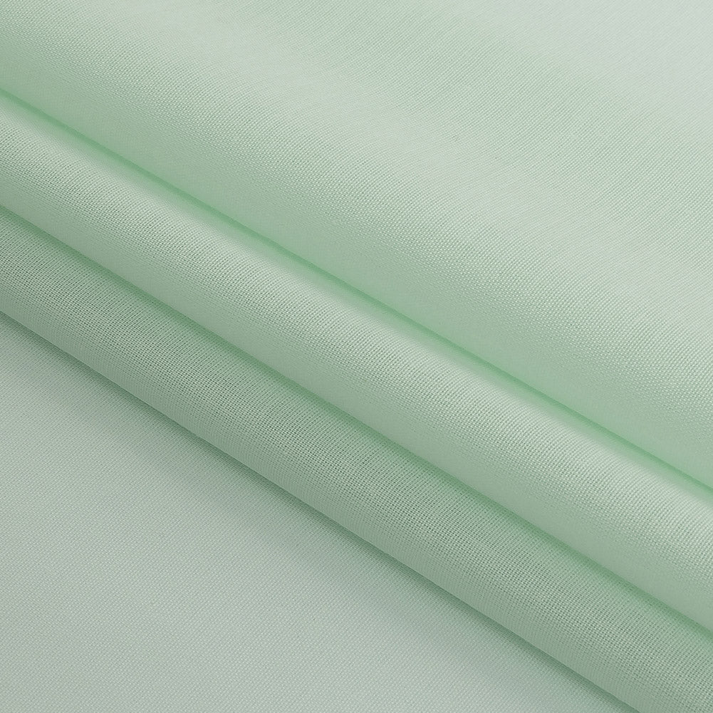 Mercerized Organic Egyptian Cotton Voile - Mint - Toulouse Collection