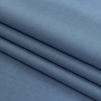 Mercerized Organic Egyptian Cotton Voile - Denim - Toulouse Collection