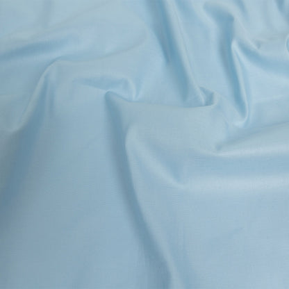 Mercerized Organic Egyptian Cotton Shirting - Light Blue - Ravello Collection