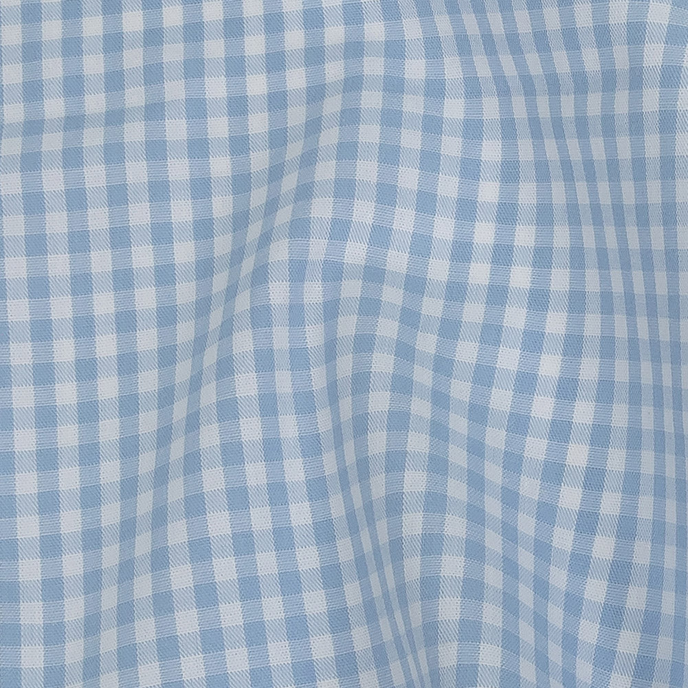 Organic Cotton Gingham 0.125" - Light Blue - Campinas Collection