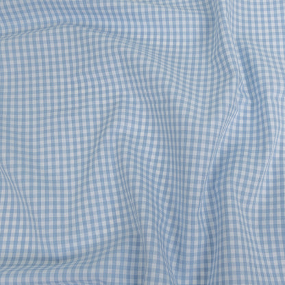Organic Cotton Gingham 0.125" - Light Blue - Campinas Collection