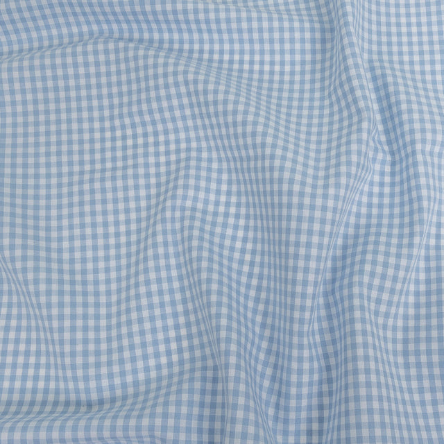 Organic Cotton Gingham 0.125" - Light Blue - Campinas Collection