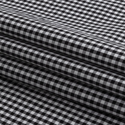Organic Cotton Gingham 0.125" - Black - Campinas Collection