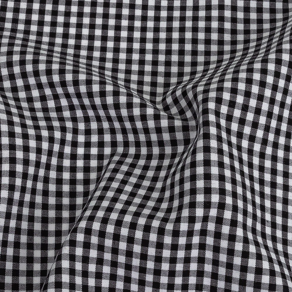 Organic Cotton Gingham 0.125" - Black - Campinas Collection