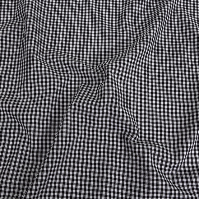 Organic Cotton Gingham 0.125" - Black - Campinas Collection