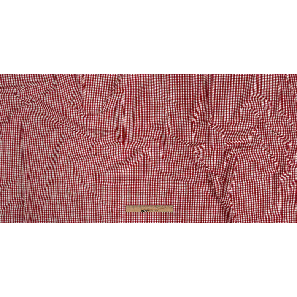 Organic Cotton Gingham 0.125" - Red - Campinas Collection
