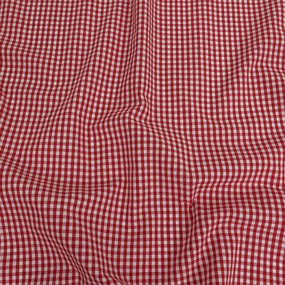 Organic Cotton Gingham 0.125" - Red - Campinas Collection
