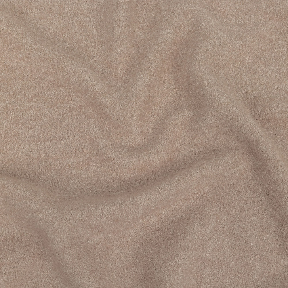 Boiled Wool Coating Fabric - Shell and Ivory Marbled - Ketil Collection
