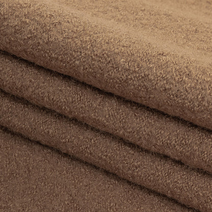 Boiled Wool Coating Fabric - Burro Brown - Ketil Collection