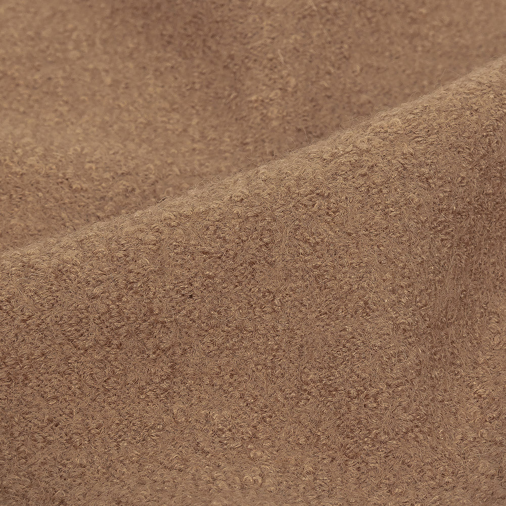 Boiled Wool Coating Fabric - Burro Brown - Ketil Collection