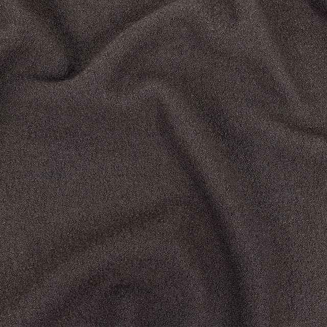 Boiled Wool Coating Fabric - Charcoal Gray - Ketil Collection
