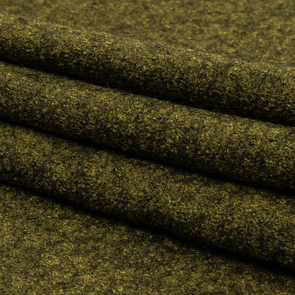 Boiled Wool Coating Fabric - Chartreuse Marbled - Ketil Collection
