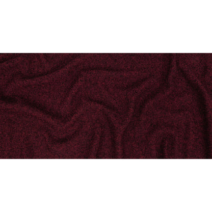 Boiled Wool Coating Fabric - Marbled Windsor Wine Red - Ketil Collection