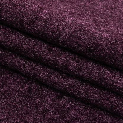 Boiled Wool Coating Fabric - Marbled Winetasting Purple - Ketil Collection