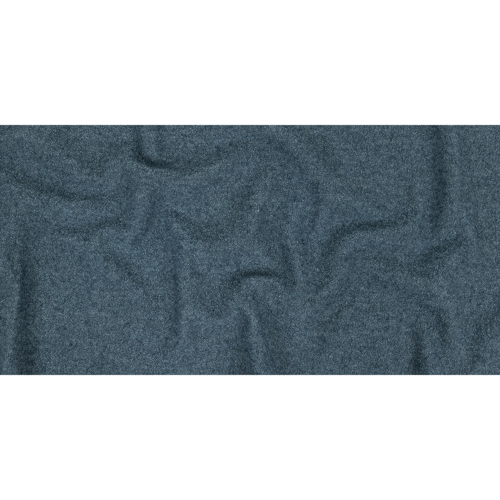 Boiled Wool Coating Fabric - Marbled Blue Mirage - Ketil Collection