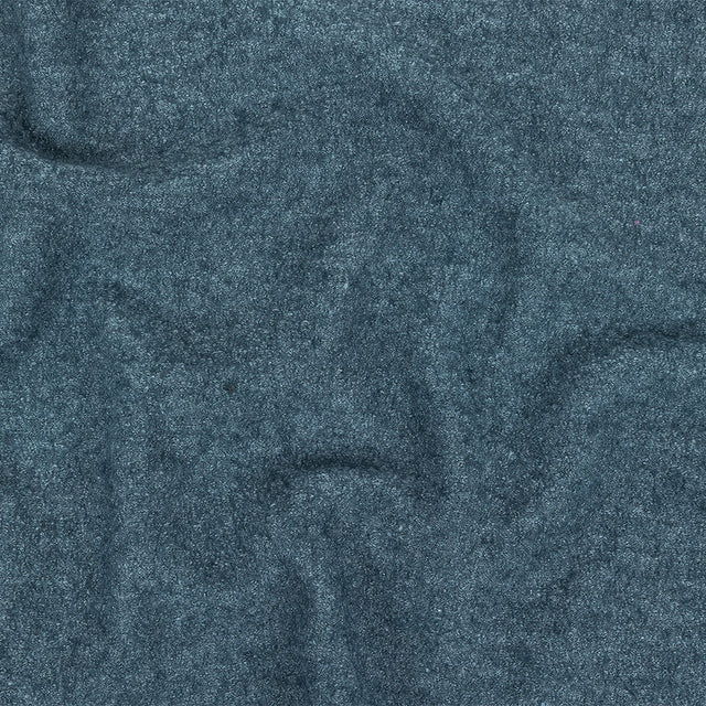 Boiled Wool Coating Fabric - Marbled Blue Mirage - Ketil Collection