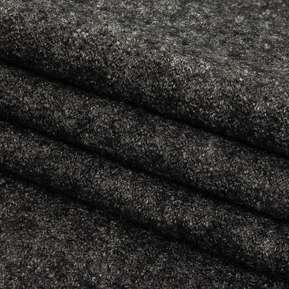 Boiled Wool Coating Fabric - Marbled Peat and Light Gray - Ketil Collection