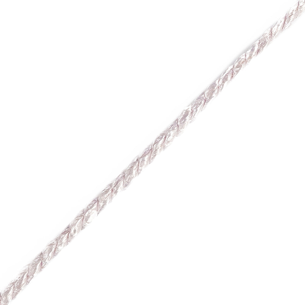 Silver Rose Twisted Cord - 2mm Detail