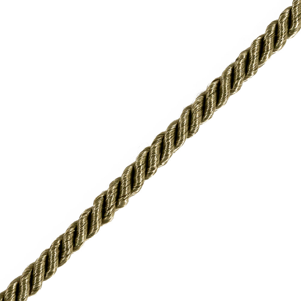 Olive Braided Cord - 4mm Detail