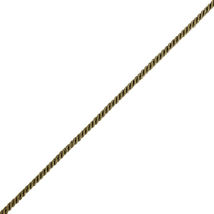 Olive Braided Cord - 4mm