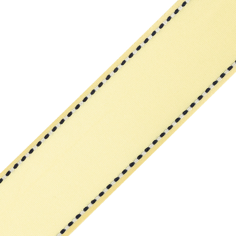 Yellow Side-Stitched Ribbon - 1.125" Detail