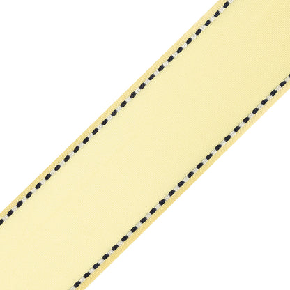 Yellow Side-Stitched Ribbon - 1.125" Detail