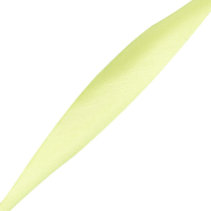 Lime Green Raw Edged Satin Bias Tape - 1.125" Detail